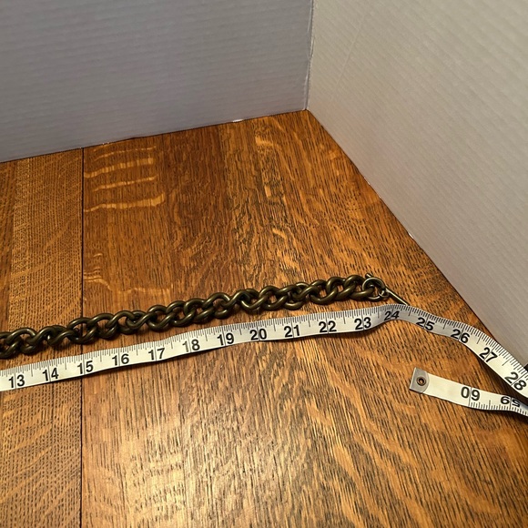 Kooba Brown Leather Clutch with Braided Tassels and Detach. Chain Handle - Picture 7 of 8